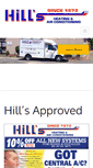 Mobile Screenshot of hillsheatingandair.com